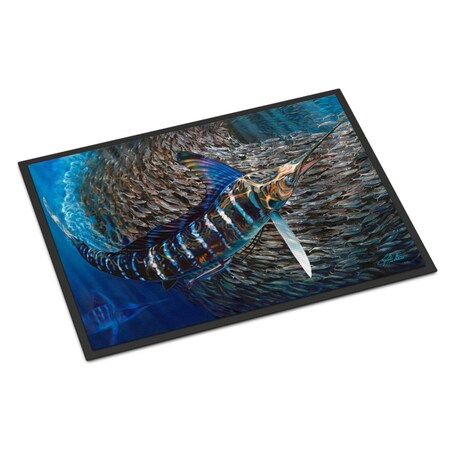 Carolines Treasures 24 x 36 in. Striped Gem Striped Marlin Indoor or Outdoor Mat JMA2014JMAT